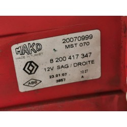 Recambio de piloto trasero derecho para renault megane ii classic berlina dynamique referencia OEM IAM 8200417347 20070999 