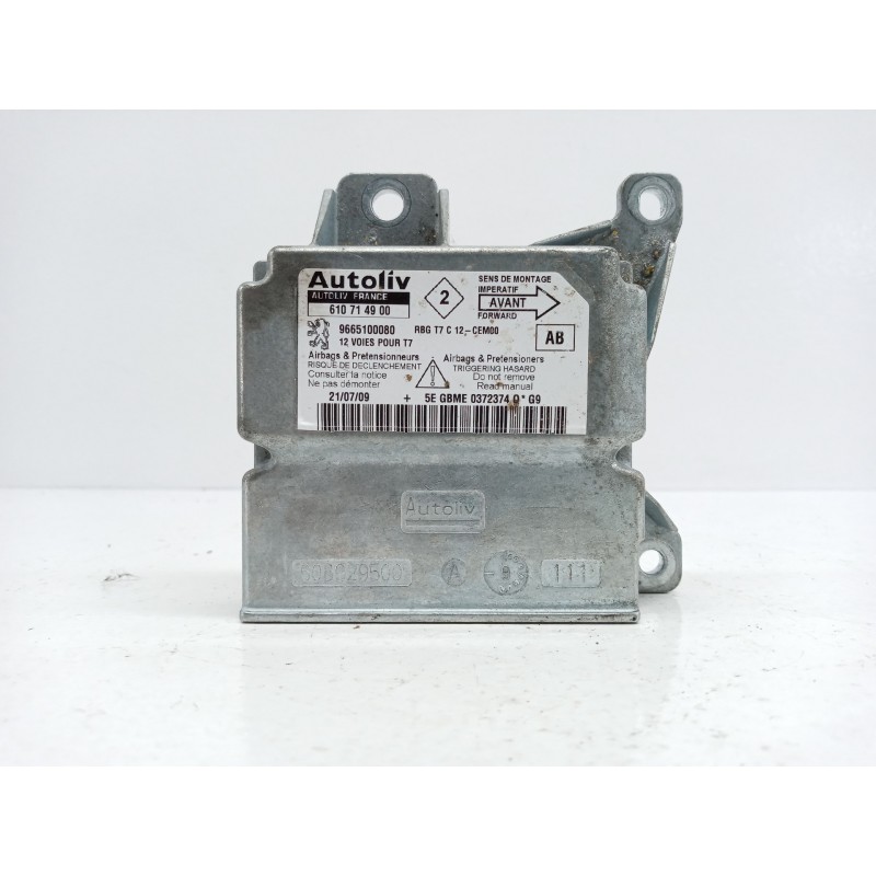 Recambio de centralita airbag para peugeot 308 confort referencia OEM IAM 9665100080 610714900 Recambio de centralita airbag para peugeot 308 confort referencia OEM IAM 9665100080 610714900