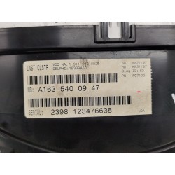 Recambio de cuadro instrumentos para mercedes clase clk (w208) coupe referencia OEM IAM A1635400947  