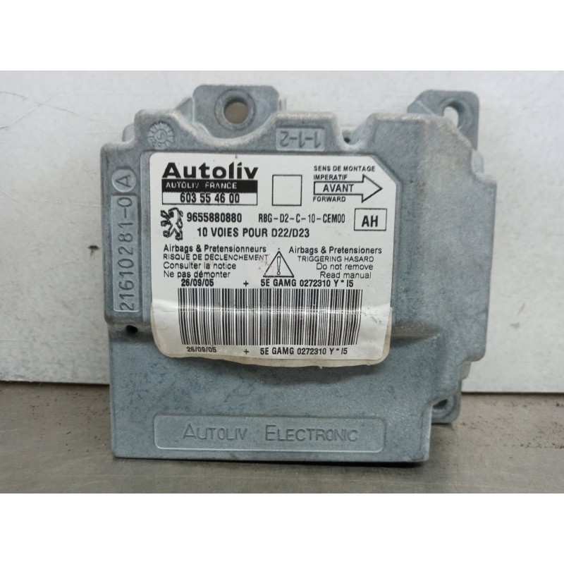 Recambio de centralita airbag para peugeot 407 st sport referencia OEM IAM 9655880880 603554600 Recambio de centralita airbag para peugeot 407 st sport referencia OEM IAM 9655880880 603554600
