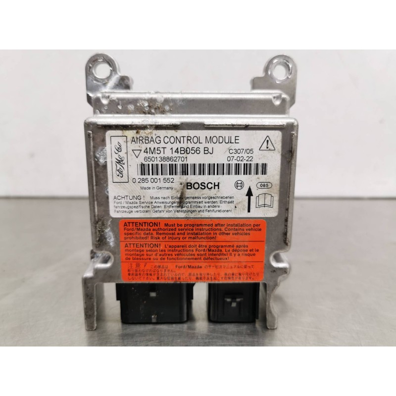 Recambio de centralita airbag para ford focus berlina (cap) ambiente (d) referencia OEM IAM 4M5T14B056BJ 0285001552 Recambio de centralita airbag para ford focus berlina (cap) ambiente (d) referencia OEM IAM 4M5T14B056BJ 0285001552