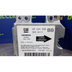 Recambio de centralita airbag para opel corsa b eco referencia OEM IAM 09229038BB 1923594 5WK42924