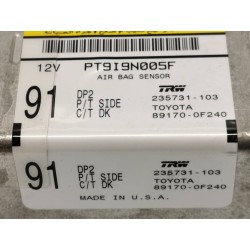 Recambio de centralita airbag para toyota corolla verso (r1) 1.8 luna referencia OEM IAM 235731103 891700F240 