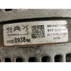 Recambio de alternador para citroen c3 feel referencia OEM IAM 9820893880 MS1042119580 