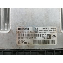 Recambio de centralita motor uce para peugeot 207 xs pack referencia OEM IAM 9663786380 0281012467 EDC16C34