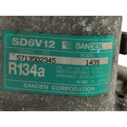 Recambio de compresor aire acondicionado para citroen c3 pluriel 1.6 16v sensodrive referencia OEM IAM 9646273880 1439 