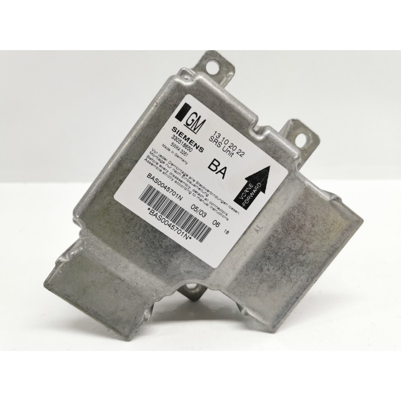 Recambio de centralita airbag para opel vectra c berlina comfort referencia OEM IAM 13102022 330518650 Recambio de centralita airbag para opel vectra c berlina comfort referencia OEM IAM 13102022 330518650