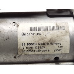 Recambio de motor arranque para opel corsa e business referencia OEM IAM 55591492  