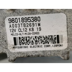 Recambio de alternador para citroen c3 1.6 16v sx referencia OEM IAM 9801895380 A003TB2691M 