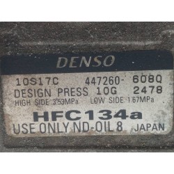 Recambio de compresor aire acondicionado para honda accord berlina (cl/cn) 2.2i ctdi sport referencia OEM IAM 10S17C 447260 