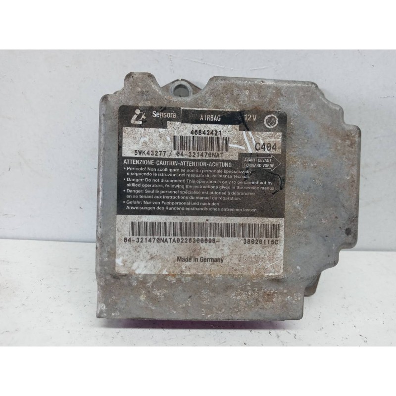 Recambio de centralita airbag para alfa romeo 147 (190) 1.6 t.spark impression referencia OEM IAM 46842421 5WK43277 Recambio de centralita airbag para alfa romeo 147 (190) 1.6 t.spark impression referencia OEM IAM 46842421 5WK43277