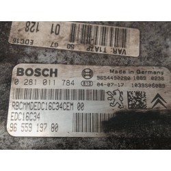 Recambio de centralita motor uce para peugeot 206 berlina xn referencia OEM IAM 0281011784 9655919780 EDC16C34