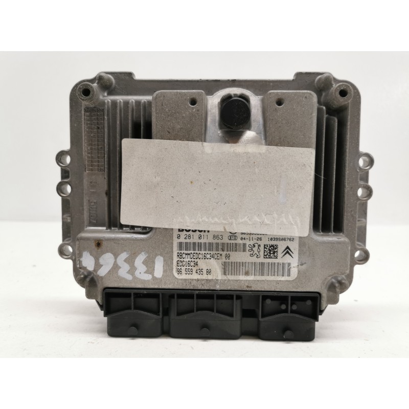 Recambio de centralita motor uce para citroen c4 coupe vtr referencia OEM IAM 9655943580 0281011863 EDC16C34 Recambio de centralita motor uce para citroen c4 coupe vtr referencia OEM IAM 9655943580 0281011863 EDC16C34