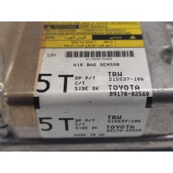 Recambio de centralita airbag para toyota auris luna+ referencia OEM IAM 8917002560  