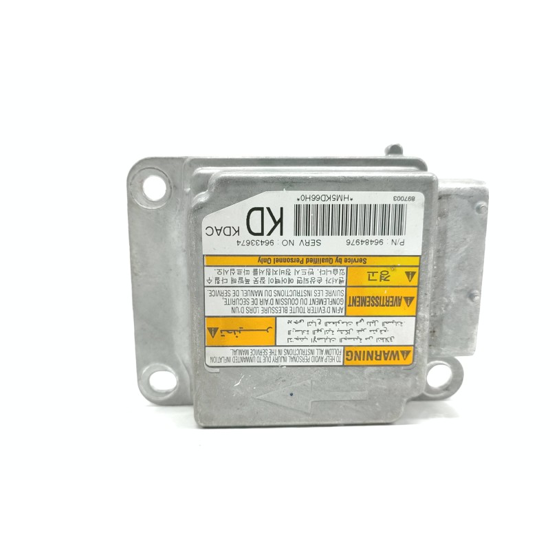 Recambio de centralita airbag para chevrolet matiz sx referencia OEM IAM 96484976 96433674 Recambio de centralita airbag para chevrolet matiz sx referencia OEM IAM 96484976 96433674