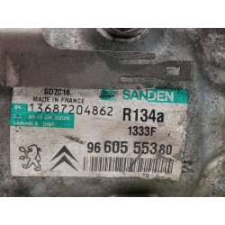 Recambio de compresor aire acondicionado para peugeot 407 sport referencia OEM IAM 9660555380  
