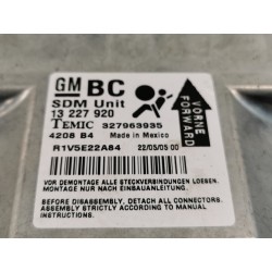 Recambio de centralita airbag para opel astra h berlina essentia referencia OEM IAM 13227920 327963935 