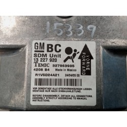 Recambio de centralita airbag para opel astra h berlina elegance referencia OEM IAM 13227920 327963935 