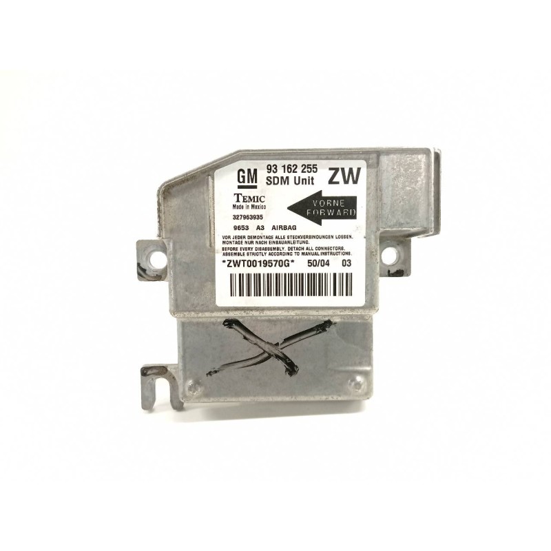 Recambio de centralita airbag para opel tigra twin top cosmo referencia OEM IAM 93162255 327963935 ZWT0019570G