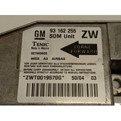 Recambio de centralita airbag para opel tigra twin top cosmo referencia OEM IAM 93162255 327963935 ZWT0019570G