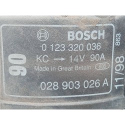 Recambio de alternador para seat arosa (6h1) select referencia OEM IAM 028903026A 0123320036 
