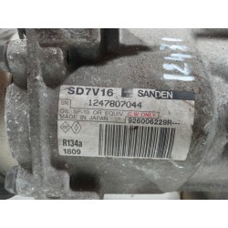 Recambio de compresor aire acondicionado para dacia duster ambiance 4x2 referencia OEM IAM 926006229R  