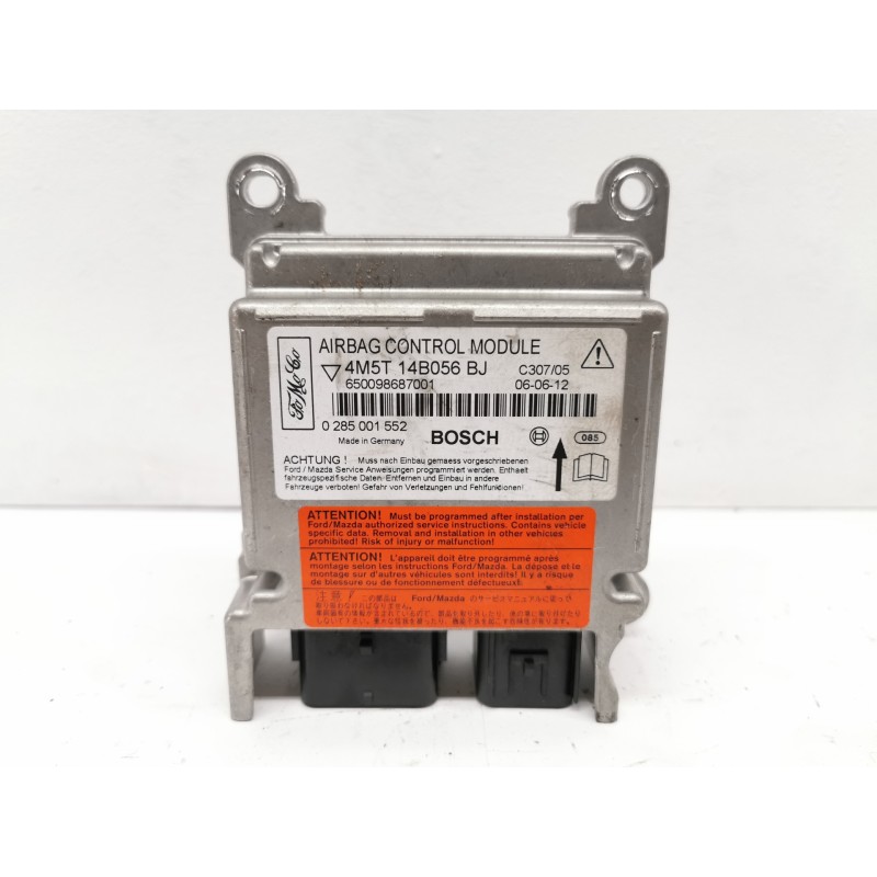 Recambio de centralita airbag para ford focus berlina (cap) ghia referencia OEM IAM 4M5T14B056BJ 0285001552 Recambio de centralita airbag para ford focus berlina (cap) ghia referencia OEM IAM 4M5T14B056BJ 0285001552