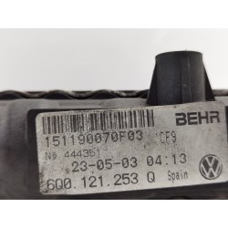 Recambio de radiador agua para seat cordoba berlina (6l2) reference referencia OEM IAM 6Q0121253Q  