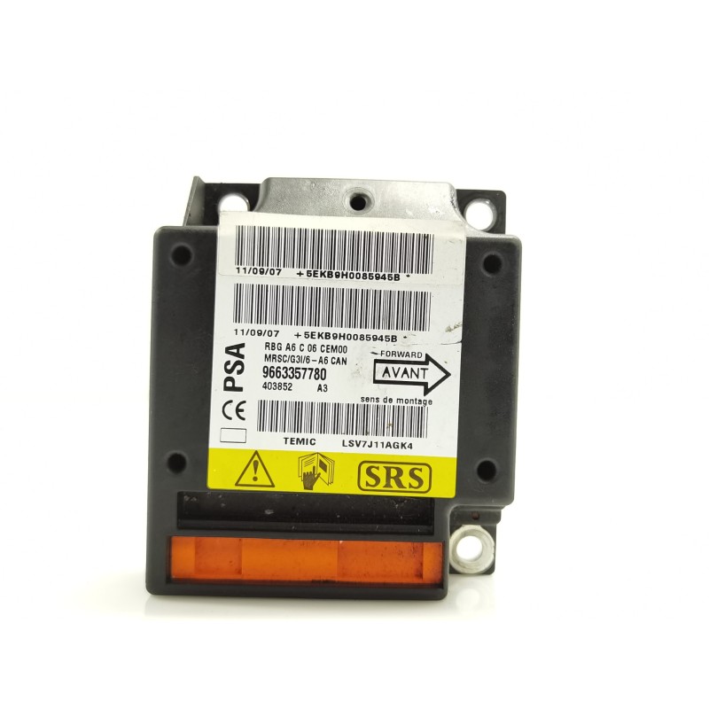 Recambio de centralita airbag para citroen c2 audace referencia OEM IAM 9663357780 403852 Recambio de centralita airbag para citroen c2 audace referencia OEM IAM 9663357780 403852