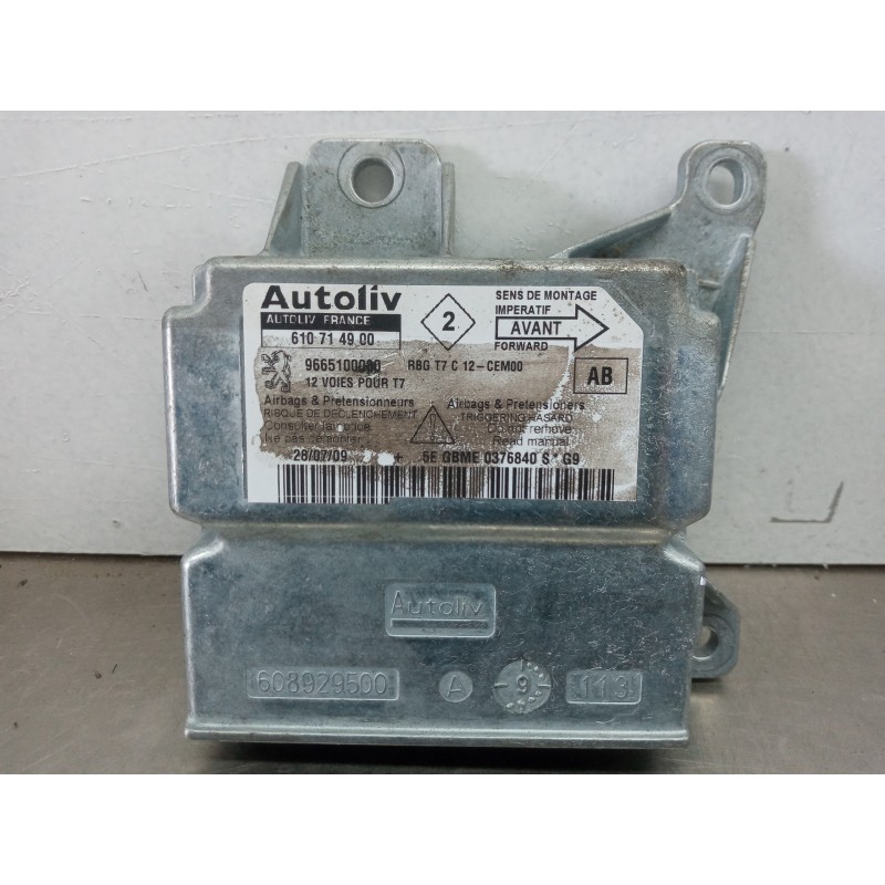Recambio de centralita airbag para peugeot 308 sw confort referencia OEM IAM 9665100080 610714900 Recambio de centralita airbag para peugeot 308 sw confort referencia OEM IAM 9665100080 610714900