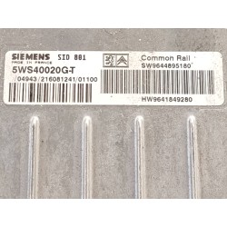 Recambio de centralita motor uce para peugeot 307 (s1) xr referencia OEM IAM SW9644895180 HW9641849280 5WS40020GT