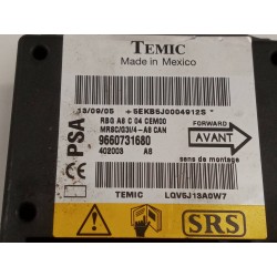 Recambio de centralita airbag para citroen c3 1.1 furio referencia OEM IAM 9660731680 MRSCG3I4 