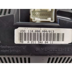 Recambio de cuadro instrumentos para mercedes clase e (w211) berlina e 220 cdi (211.006) referencia OEM IAM A2115400411  