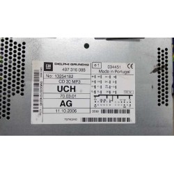 Recambio de sistema audio / radio cd para opel corsa d catch me referencia OEM IAM 497316088 13254182 
