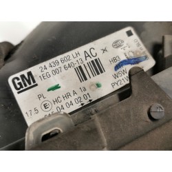 Recambio de faro izquierdo para opel astra g berlina club referencia OEM IAM   