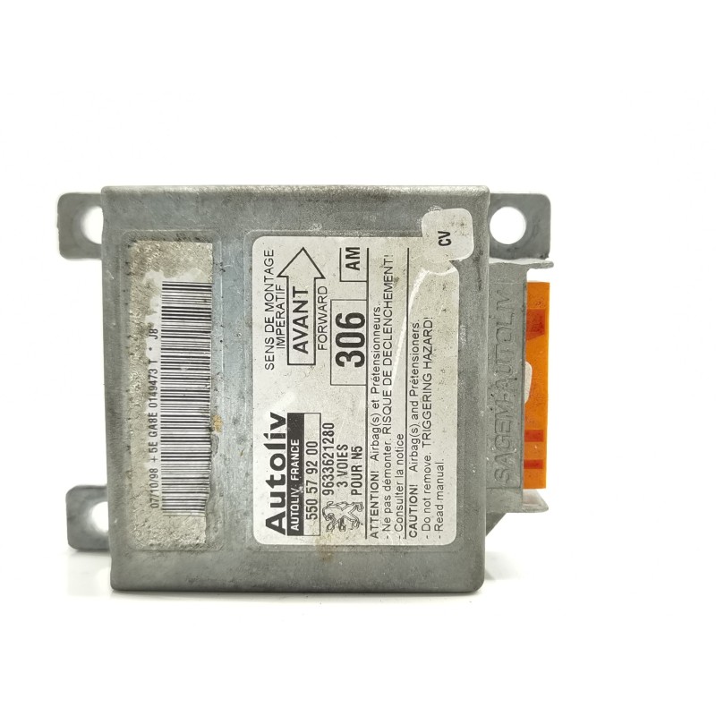 Recambio de centralita airbag para peugeot 306 berlina 3/4/5 puertas (s2) graffic referencia OEM IAM 9633621280 Recambio de centralita airbag para peugeot 306 berlina 3/4/5 puertas (s2) graffic referencia OEM IAM 9633621280