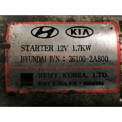 Recambio de motor arranque para hyundai ix35 classic 2wd referencia OEM IAM 361002A800  