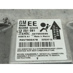 Recambio de centralita airbag para opel astra h ber. cosmo referencia OEM IAM 13251081 327963935 