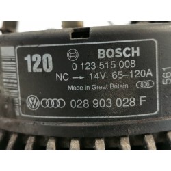 Recambio de alternador para audi a4 berlina (b5) 1.9 tdi referencia OEM IAM 028903028F 0123515008 