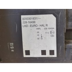Recambio de faro derecho para renault modus confort dynamique referencia OEM IAM 8200301831  
