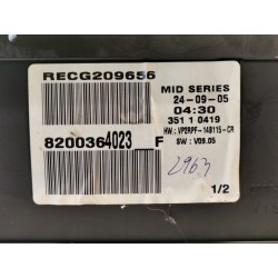 Recambio de cuadro instrumentos para renault megane ii berlina 3p confort authentique referencia OEM IAM 8200364023F  
