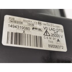 Recambio de faro derecho para citroen c8 hdi 138 fap exclusive referencia OEM IAM 1494319080  
