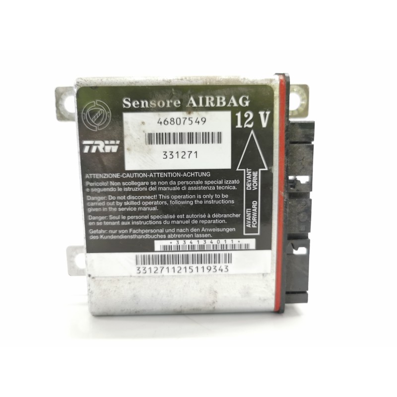 Recambio de centralita airbag para fiat panda (169) 1.1 8v referencia OEM IAM 46807549 331271 