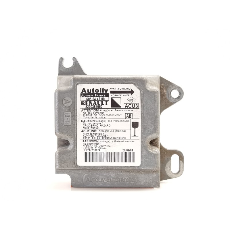 Recambio de centralita airbag para renault kangoo (f/kc0) authentique 4x4 referencia OEM IAM 8200381660 Recambio de centralita airbag para renault kangoo (f/kc0) authentique 4x4 referencia OEM IAM 8200381660