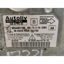 Recambio de centralita airbag para peugeot 307 break/sw (s2) sw pack referencia OEM IAM 9654491180 606877300 