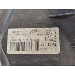 Recambio de faro izquierdo para nissan micra (k12e) acenta referencia OEM IAM 26060BC500  