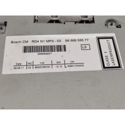 Recambio de sistema audio / radio cd para citroen c3 picasso attraction referencia OEM IAM 9666959577  