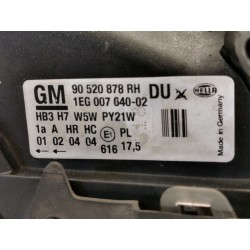 Recambio de faro derecho para opel astra g berlina comfort referencia OEM IAM 90520878RH 1EG00764002 