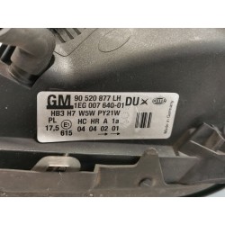 Recambio de faro izquierdo para opel astra g berlina comfort referencia OEM IAM 90520877LH 1EG00764001 