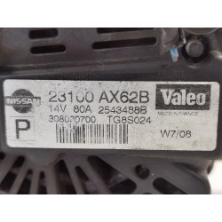 Recambio de alternador para nissan note (e11e) visia referencia OEM IAM 23100AX62B  